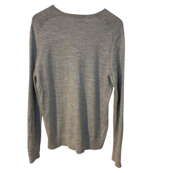 Express Womens Merino Wool Blend V Neck Long Sleeve Preppy Sweater XL Office - Picture 4 of 6